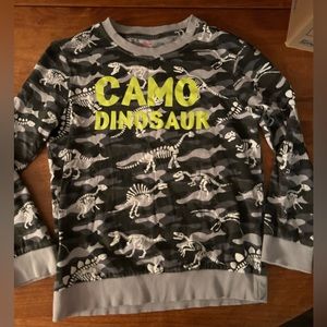 Everyday Coccodrillo Camo Dinosaur sweatshirt boy size 10.
